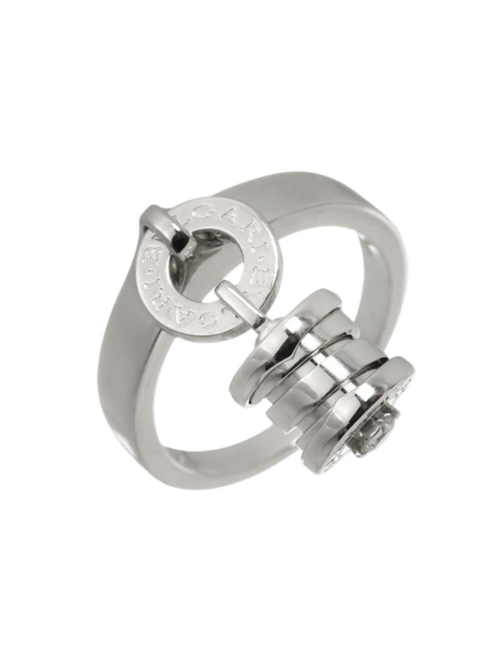Bvlgari B.Zero1 Element Ring Diamond 18k White Gold